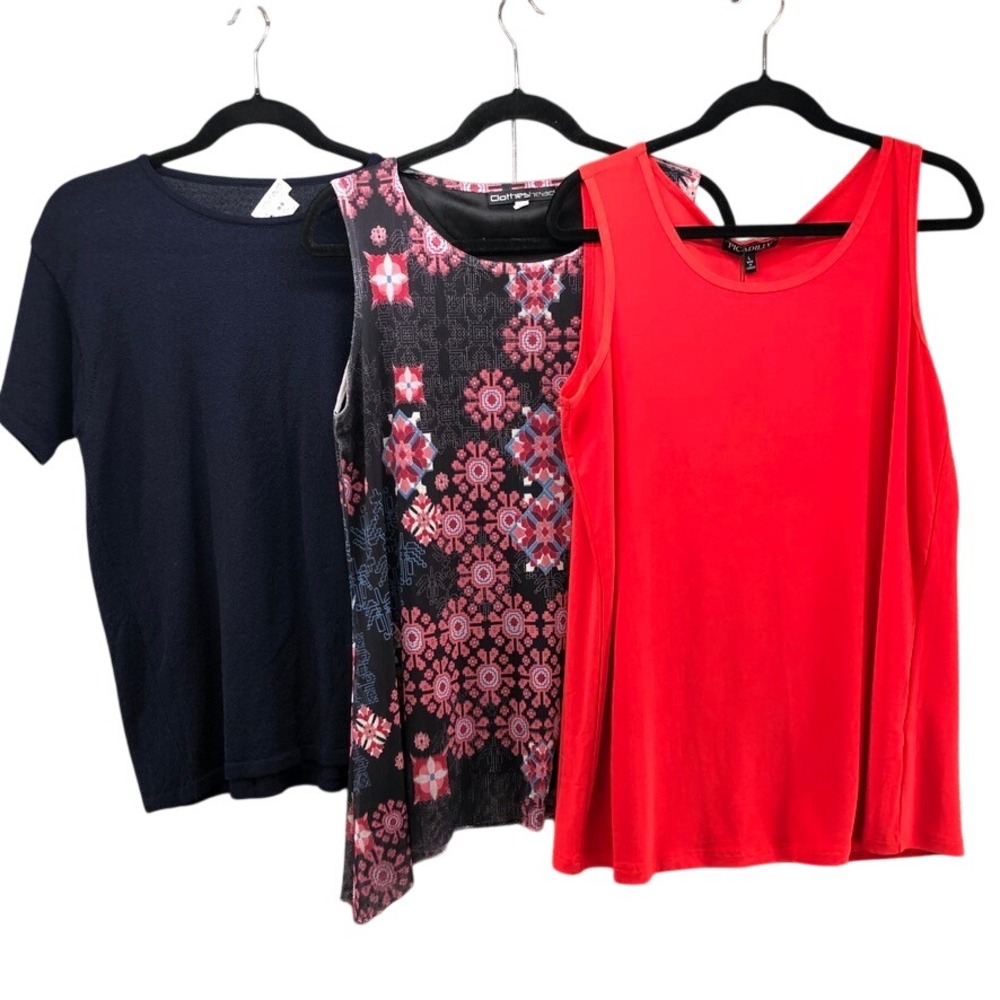 Joan & David Clotheshead Picadilly Tops Womens Large Multicolor Bundle Lot